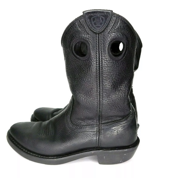 Ariat Men’s Cowboy Roper Boots Black Sz 8 - Picture 4 of 8